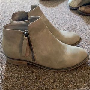Tan booties